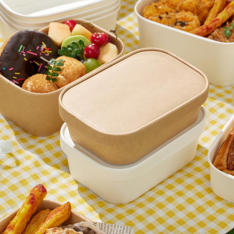 Meal Prep Bowl - 10 boîtes à lunch carrées jetables