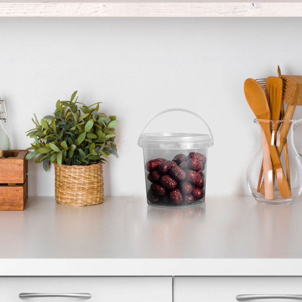 Meal Prep With Rice - 6 seaux en plastique transparent de