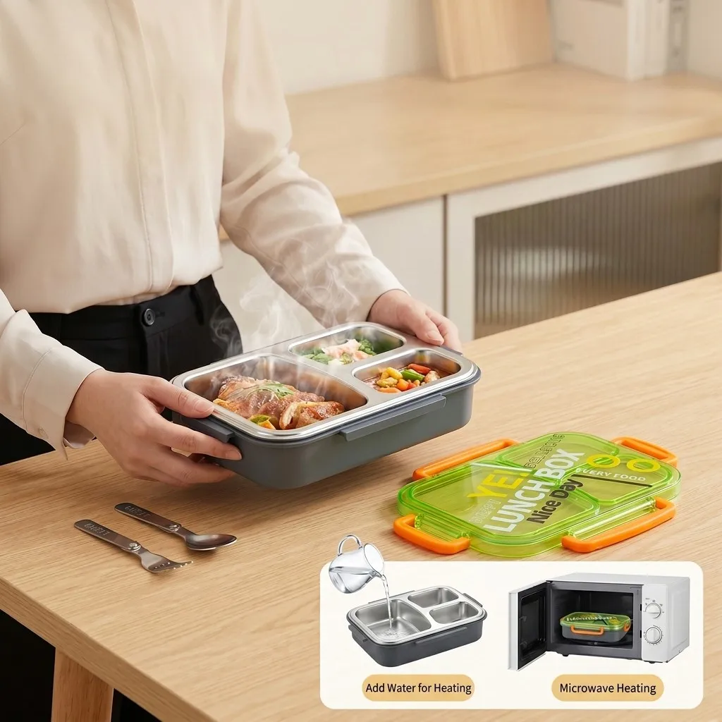 Boîte à lunch bento en acier i - Meal Prep Or Prep Meal avis et prix