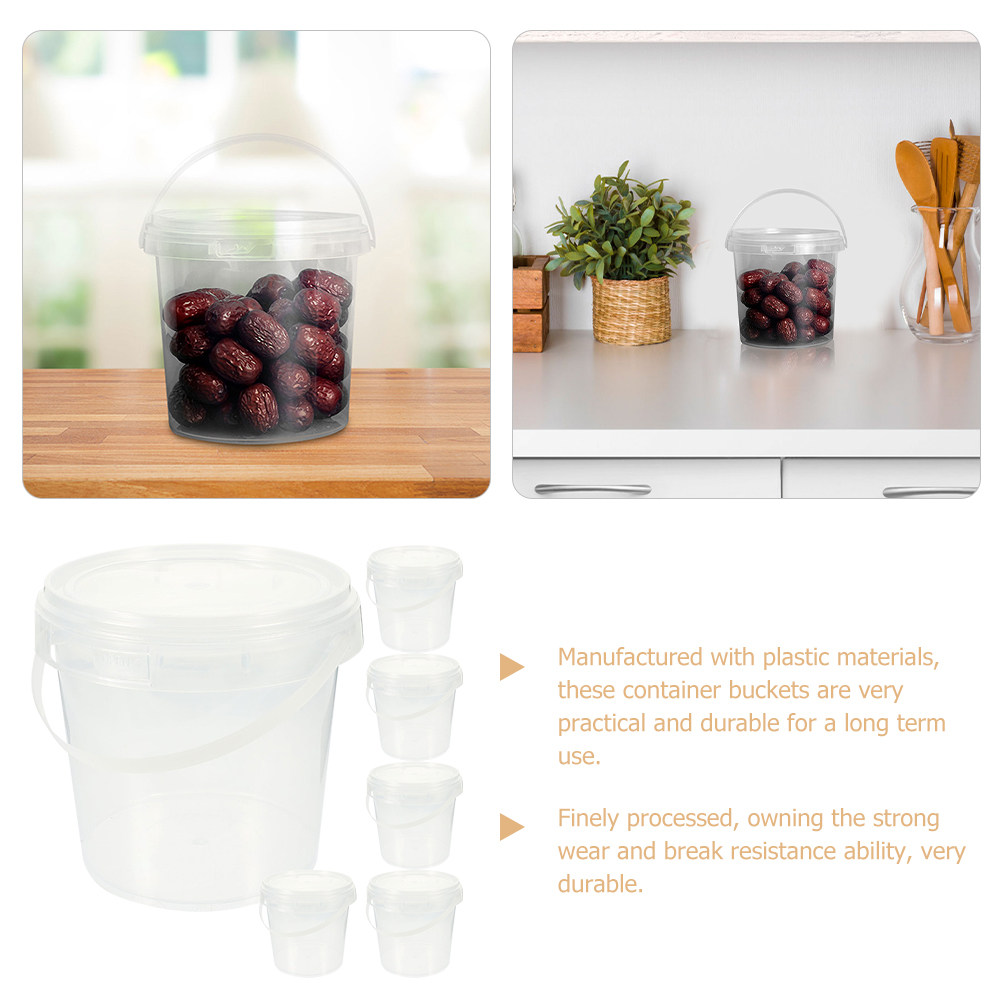 6 seaux en plastique transpare - Meal Prep With Rice avis et prix
